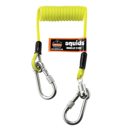 Ergodyne Squids Coiled Cable Tool Lanyard 3130 