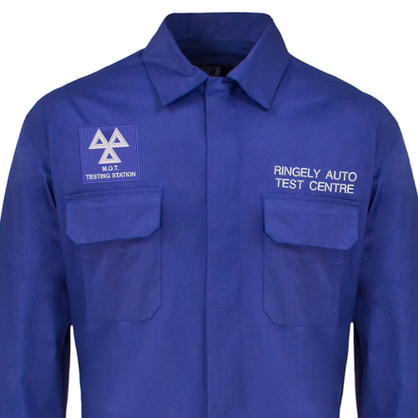Personalised MOT Logo Embroidered Overalls Boilersuit