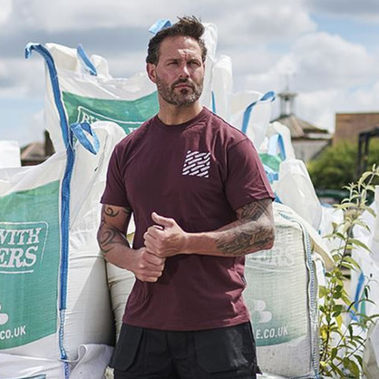 155 Tuffstuff Logo T-Shirt Burgundy