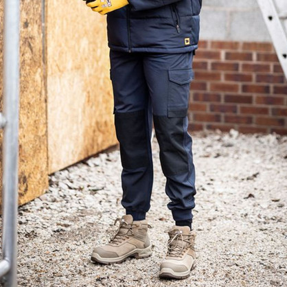 JCB Mens 4-Way Stretch Trouser Navy JCB029N