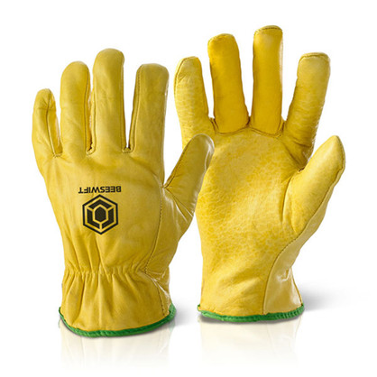 10 x Beeswift Click Lined Drivers Glove Large QLDGN