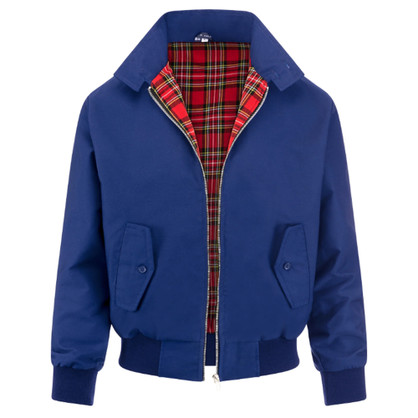 Classic British Harrington Jacket Royal Blue