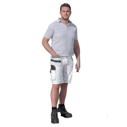 ProDec UltraFlex Decorator's Shorts White ACSH 