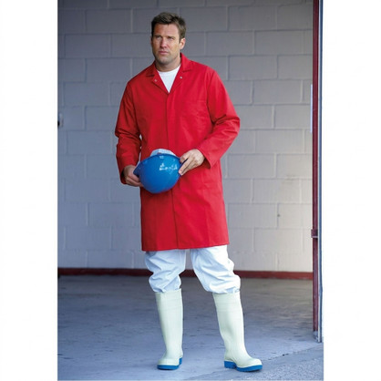 Supertouch Polycotton Food Coat Red 571D1-7