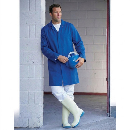 Supertouch Polycotton Food Coat Royal Blue 571B1-7