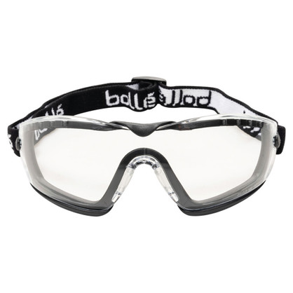 Bolle Cobra Anti-Fog/Scratch-Resistant, Clear Lens, Safety Goggles COBFSPSI