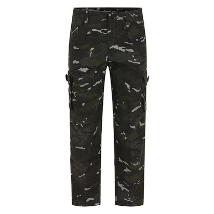 Kombat UK Kids Camo Trousers BTP Black
