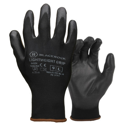Blackrock Lightweight PU Gripper Gloves Black