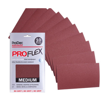 ProDec Advance ProFlex 10pk Sheets 80 Grit Medium Grade