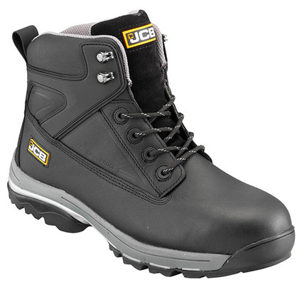 JCB Fast Track Steel Toecap Work Safety Boots in Black