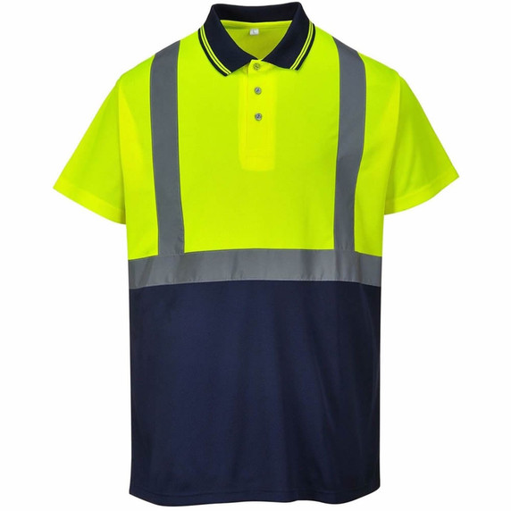 S479 Portwest Two-Tone Polo Yellow/Navy