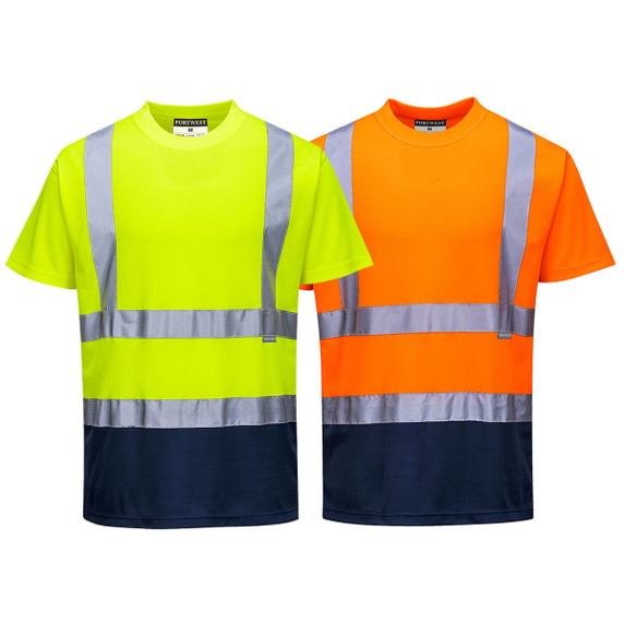 Portwest Hi-Vis Contrast T-Shirt Short Sleeve