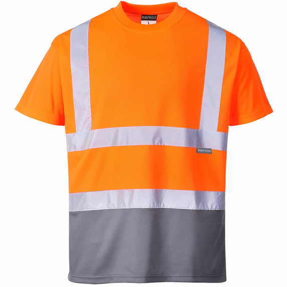 Portwest Hi-Vis Contrast T-Shirt Short Sleeve