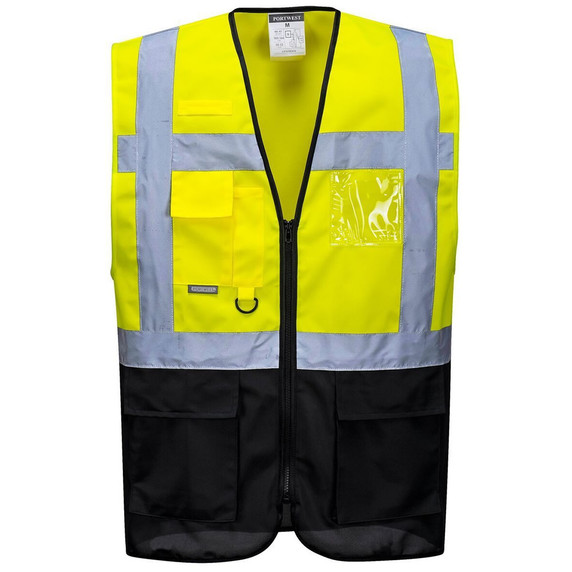 Portwest Warsaw Executive Vest C476 Yellow / Black