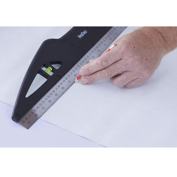 ProDec 24" Trimming Edge inc. Stainless Steel Ruler