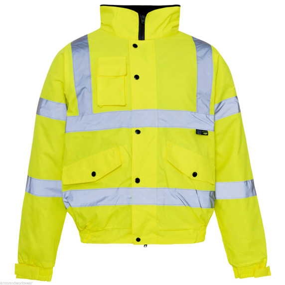 Supertouch Hi Viz Bomber Jacket Yellow