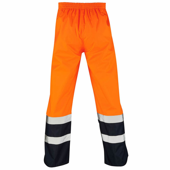 Supertouch Hi Vis Orange 2 Tone Overtrousers back