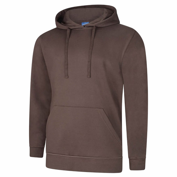 UC509 Uneek Deluxe Hooded Sweatshirt brown