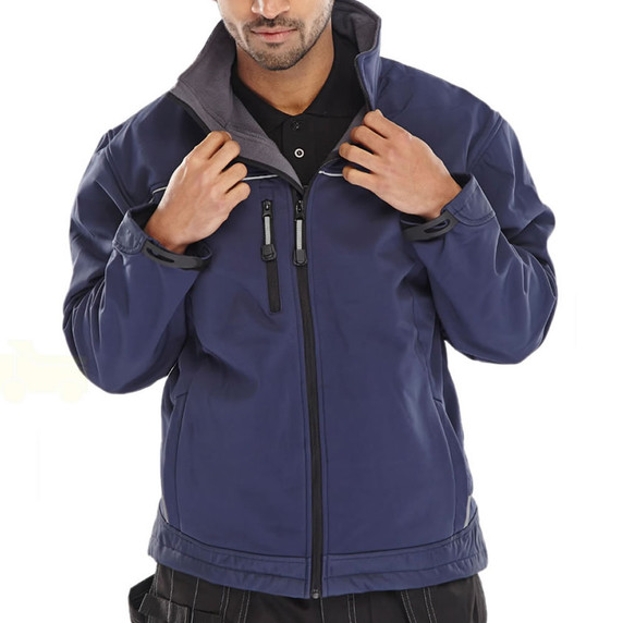 SSJ Click Soft Shell Jacket Navy