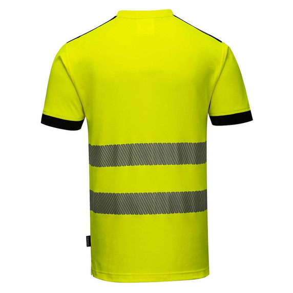 Portwest PW3 Hi-Vis T-Shirt Short Sleeve Yellow/Black
