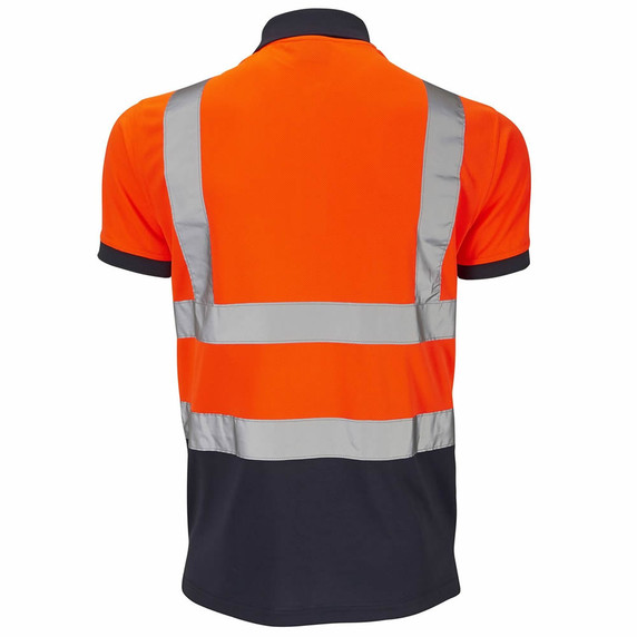 Supertouch Hi-Vis 2 Tone Bird Eye Short Sleeve Polo Shirt