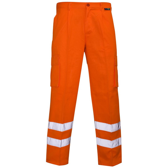Supertouch Hi Vis Combat Trousers - Ankle Band