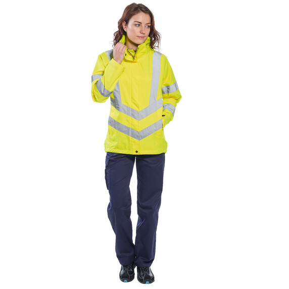 Portwest Hi-Vis Women's Breathable Rain Jacket