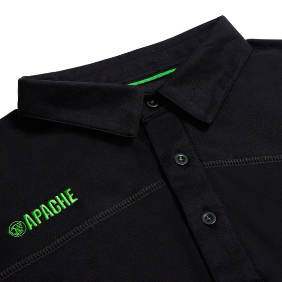 Apache Langley Polo Shirt Black/Grey