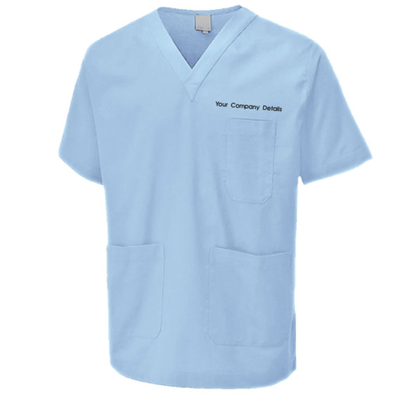 Embroidered Personalised Scrub Tunic