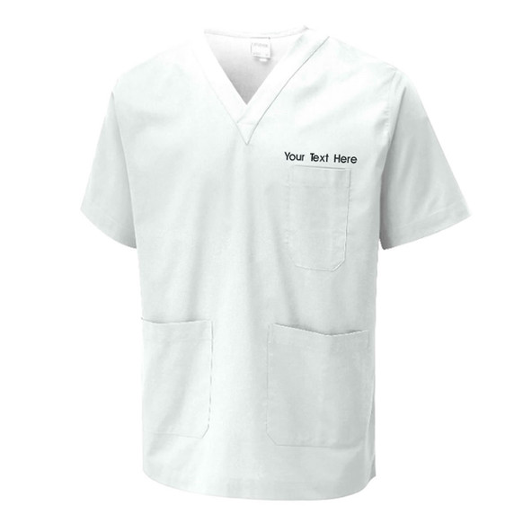 Embroidered Personalised Scrub Tunic