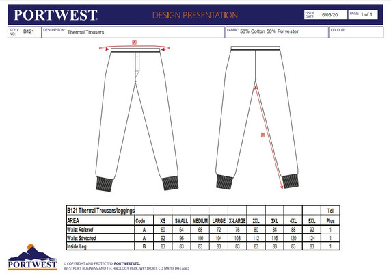 Portwest Thermal Trouser