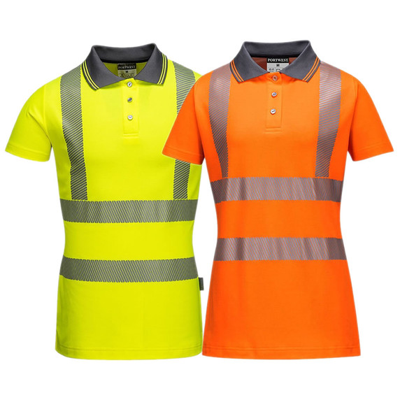 Portwest Women's Pro Polo Shirt Hi Vis