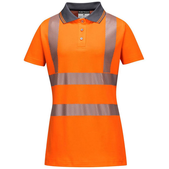 Portwest Women's Pro Polo Shirt Hi Vis