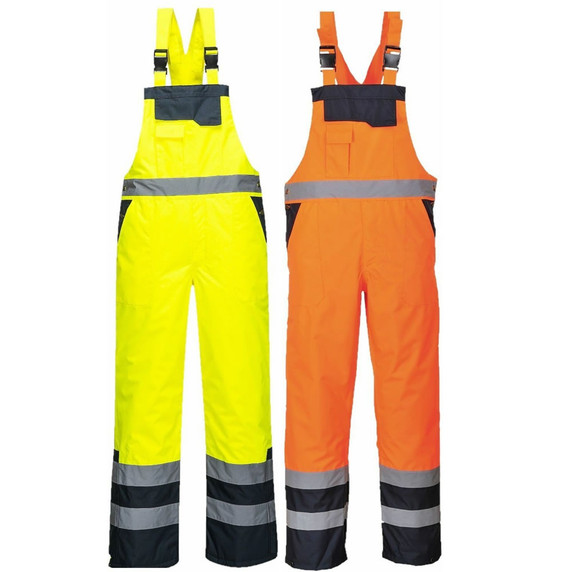 Portwest Contrast Bib & Brace Lined