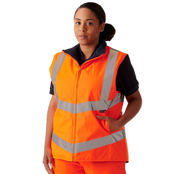 Supertouch Ladies Hi Vis Orange Anjali Body Warmer