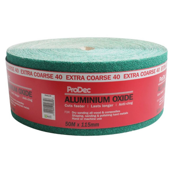 PAALX ProDec Ali Oxide 50 Metre Roll Aluminium Oxide Sandpaper