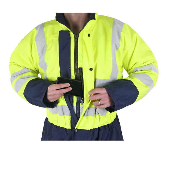 Two Tone Hi Viz Thermal Waterproof Coverall