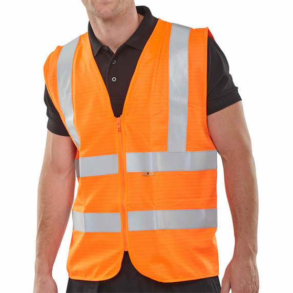 Beeswift Bseen Fire Retardant Hi-Vis Waistcoat