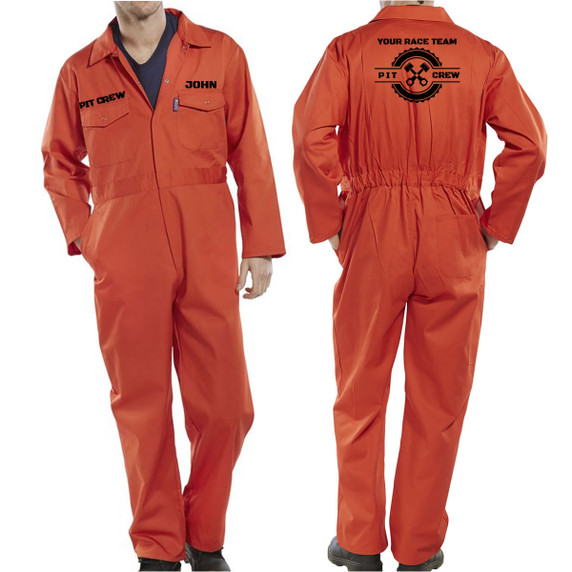 Personalised Pit Crew Regular Boilersuit