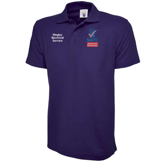 NAPIT Embroidered Personalised Polo Shirt