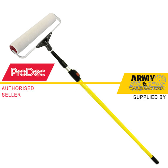 Prodec Rhino Gloss Roller 12" + URFR006 Frame + PREX003 Pole, BPS Scuttle 