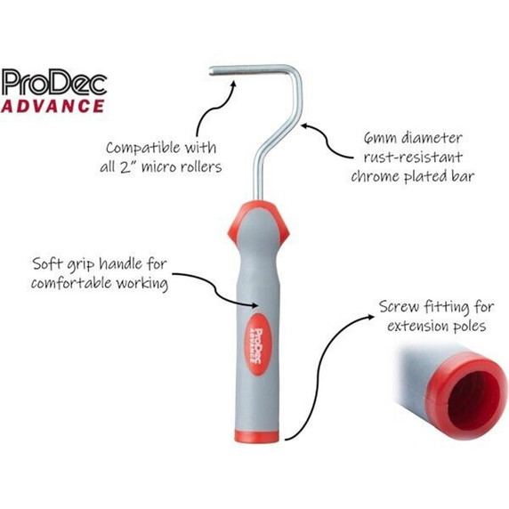 ProDec Delta 2" Gloss Pile Micro Roller & Frame Set