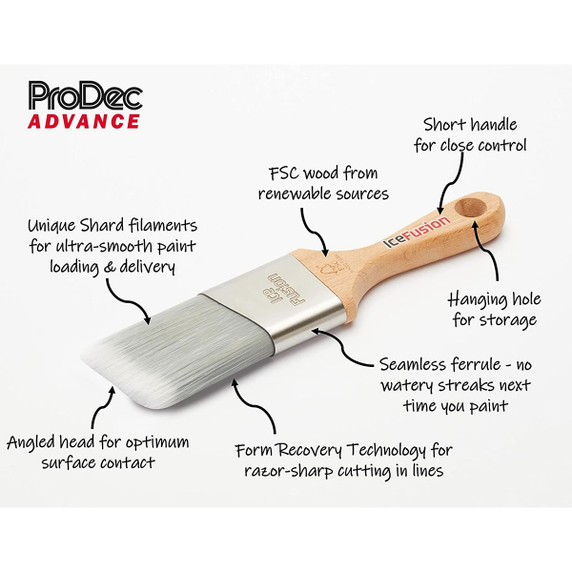 ProDec Advance Cutting-In Brush Ice Fusion Paint Brush