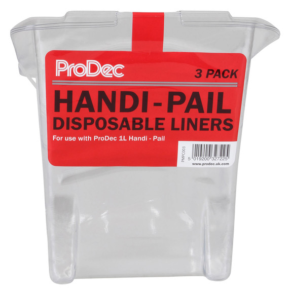 Prodec 3 Pack Of Plastic Handi-Pail Paint Kettle Liners