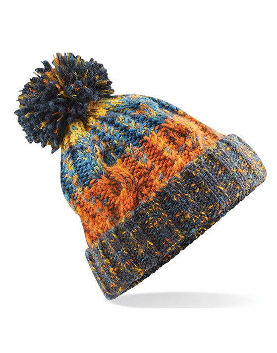 Beechfield Corkscrew Pom Pom Beanie	