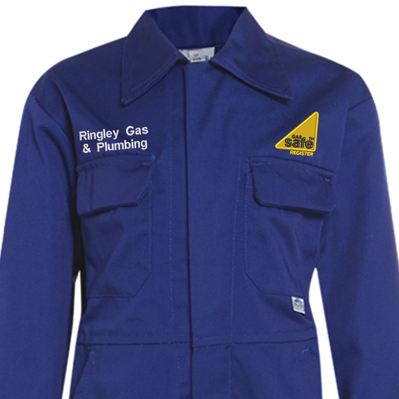 Personalised Gas Safe Kids Boilersuit