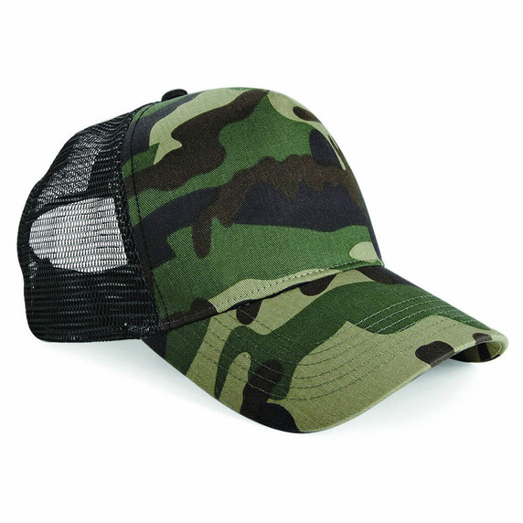 Beechfield Camo Snapback Trucker