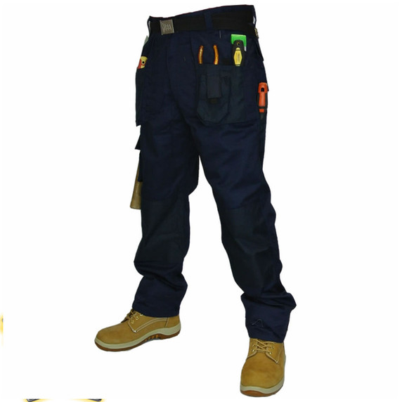 navy men's work trousers