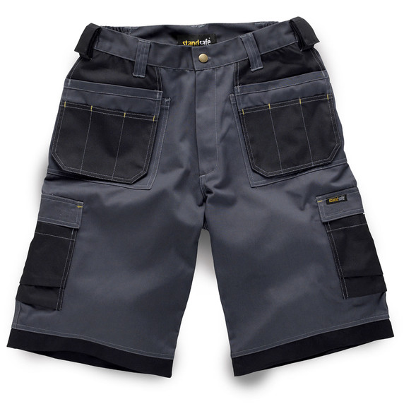 Standsafe Contrast Work Shorts Grey 