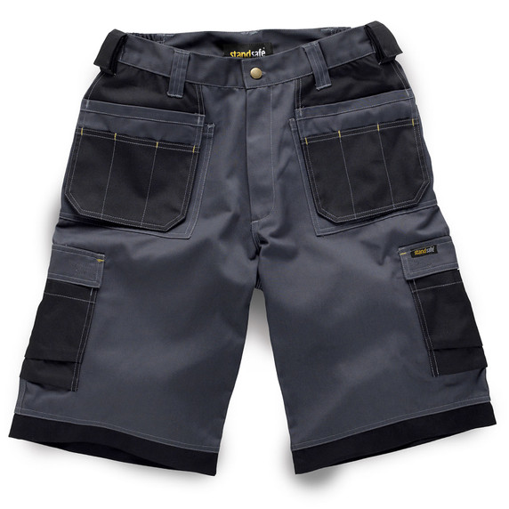 WK020 Standsafe Contrast Work Shorts Grey/Black